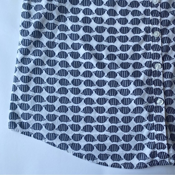 XXL Sonoma 100% Cotton Hedgehog Novelty Print Sleepwear Shirt Button Down - Picture 8 of 13